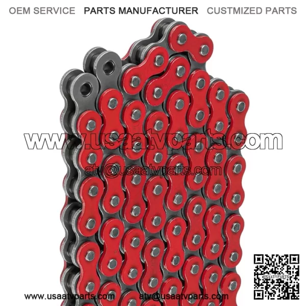 Red Drive Chain for Suzuki LTZ400 LTZ400Z Quadsport Z400 2X4 2003-2014 - Image 3