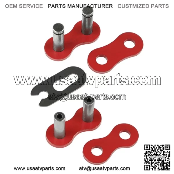 Red Drive Chain for Suzuki LTZ400 LTZ400Z Quadsport Z400 2X4 2003-2014 - Image 4