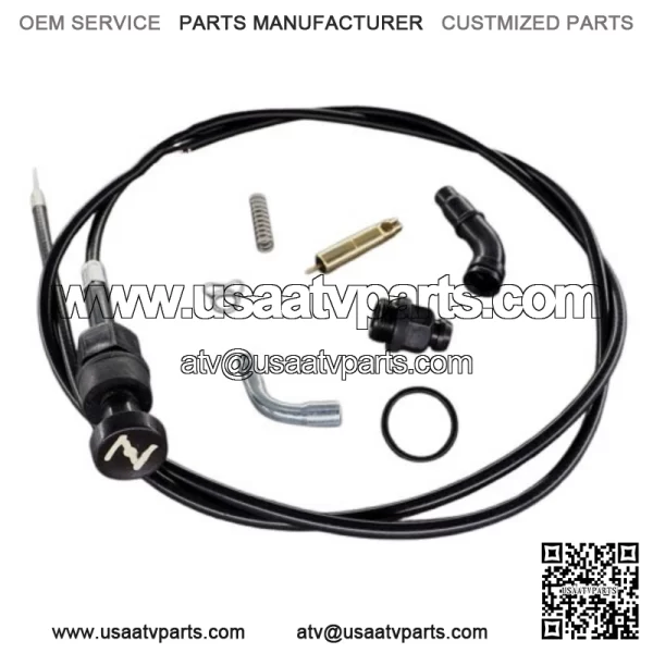 Choke Cable & Carburetor Plunger Valve For Honda Foreman 450 TRX450 FE FM ES S - Image 2