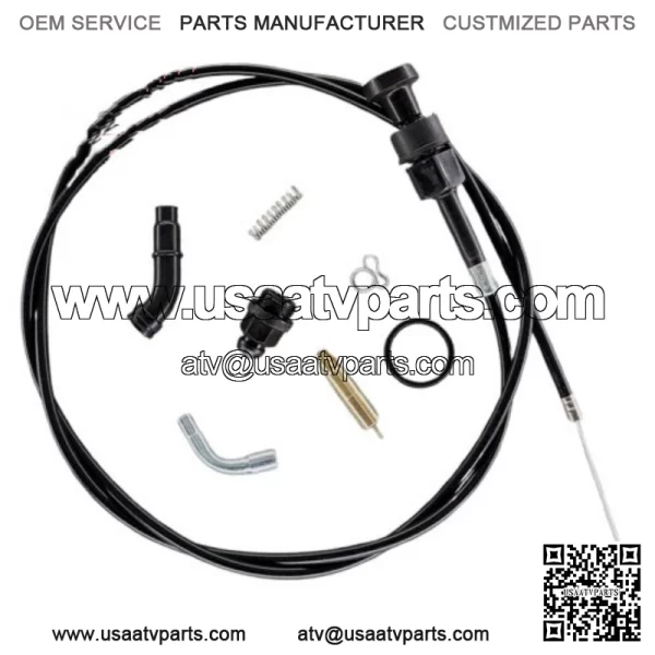 Choke Cable & Carburetor Plunger Valve For Honda Foreman 450 TRX450 FE FM ES S - Image 3