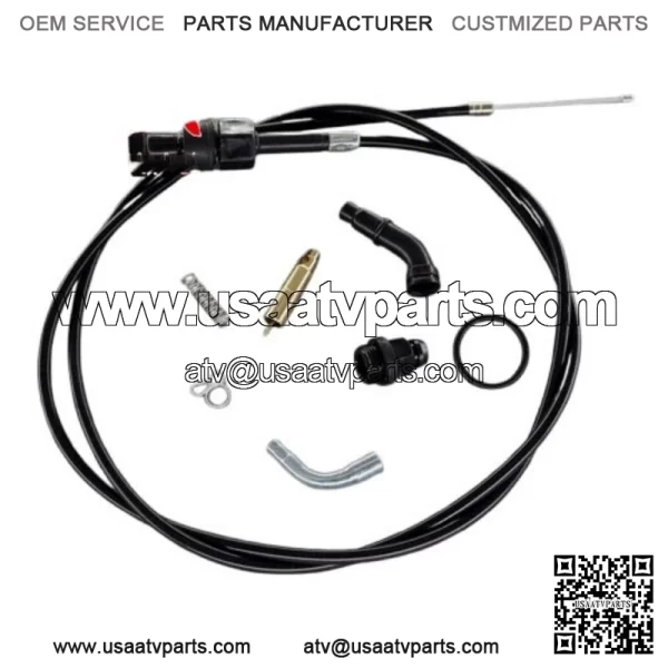 Choke Cable & Carburetor Plunger Valve For Honda Foreman 450 TRX450 FE FM ES S - Image 4
