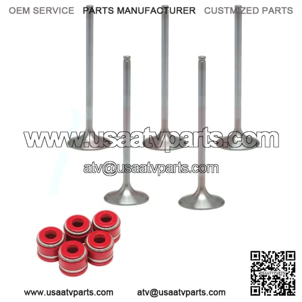 YFZ450 YFZ 450 Stock OEM Replacement Intake Exhaust Valves RED Seals - Image 2