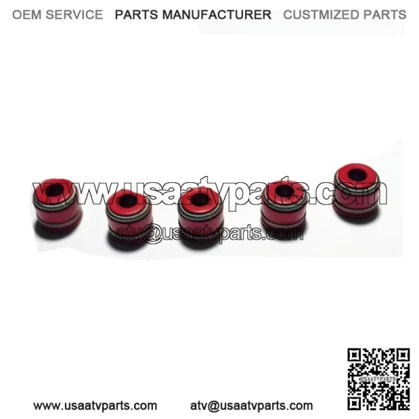 YFZ450 YFZ 450 Stock OEM Replacement Intake Exhaust Valves RED Seals - Image 4