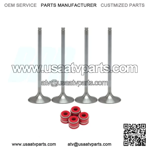 YFZ450 YFZ 450 Stock OEM Replacement Intake Exhaust Valves RED Seals - Image 5