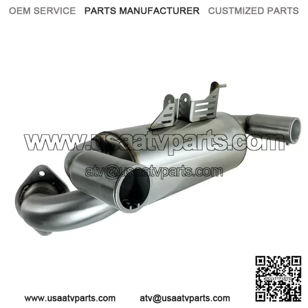Exhaust Stainless 2022-2024 CFMOTO ZFORCE 950 H.O. Trail Muffler - Image 2