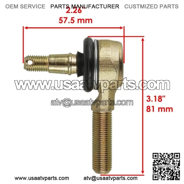 Tie Rod End Kit for Yamaha YFZ450V YFZ-450V YFZ 450V 2006 2 Sets - Image 2