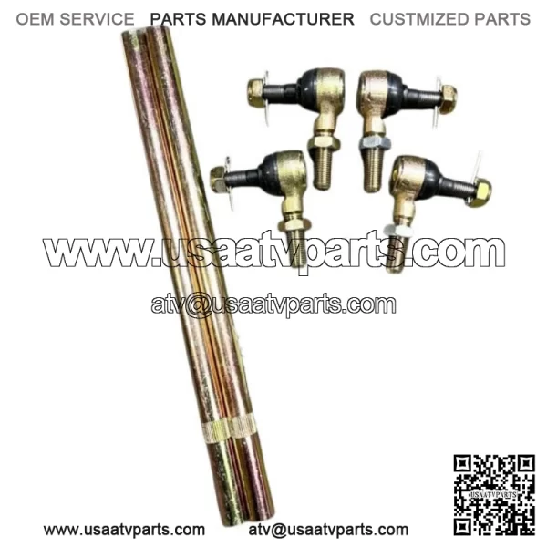 Chromoly Tie Rod Rods / End Ends Upgrade Kit YAMAHA YFZ450 YFZ 450 04-13