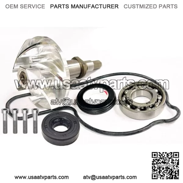 Replace YFZ450 YFZ 450 Water Pump Impeller Billet Gear Shaft Complete Redo Kit