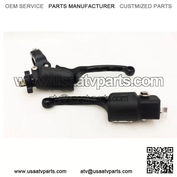 Black F3 Unbreakable Brake + Clutch Levers Kit Yamaha Raptor 700 YFZ450R - Image 4