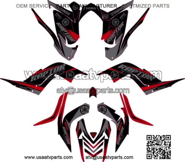 Fits Yamaha 700R Graphics Kit 2006 2007 2008 2009 2010 2011 2012 decals