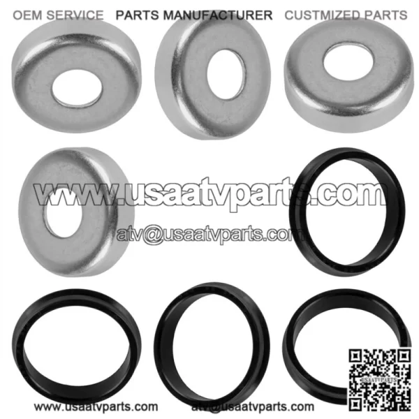 4 Sets Swing Arm Dust Seal Cap For Honda TRX450R Kickstart 2006 2007 2008 2009 (For: Honda) - Image 4
