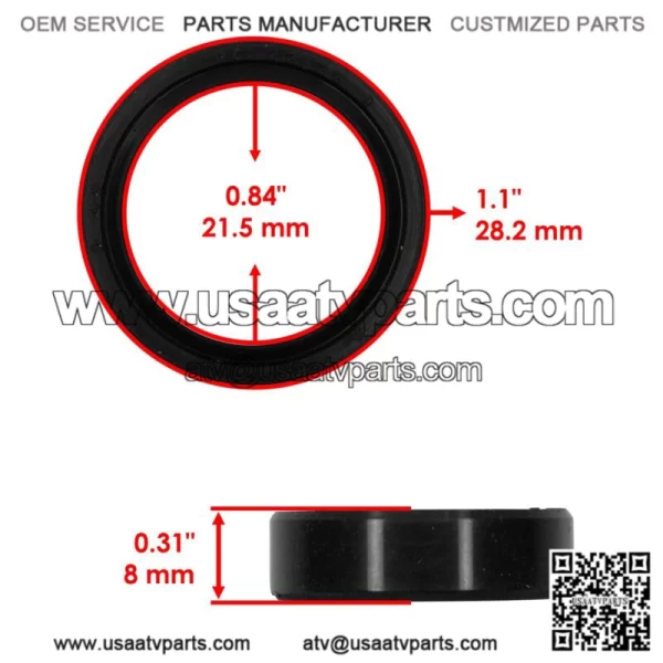 Rear Swing Arm Oil Seal For Yamaha Blaster 200 YFS200 1988-2006 QTY 2 (For: Yamaha Raptor 700) - Image 2