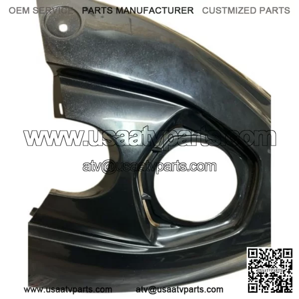 06-13 YAMAHA YFZ450 OEM GAS TANK COVER METALLIC  BLACK YFZ 450 - Image 3
