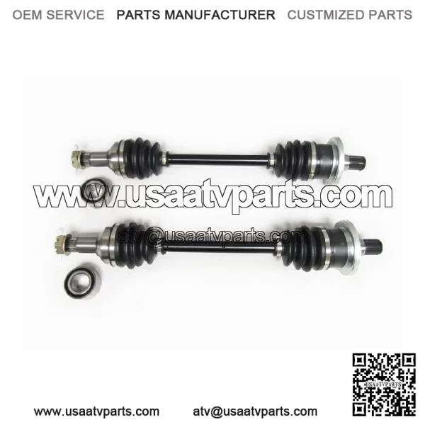Set of Rear Axles & Bearings for Arctic Cat 400 500 550 650 700 1000 - Image 2