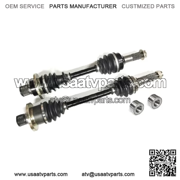 Set of Rear Axles & Wheel Bearings for Yamaha Grizzly 660 2003-2008 - Image 2