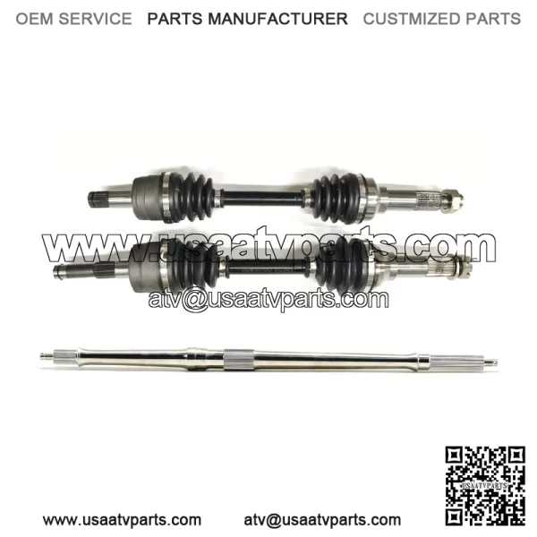Axle Set for Yamaha Kodiak 450 2003-2004 YFM450, Set of 3 - Image 2