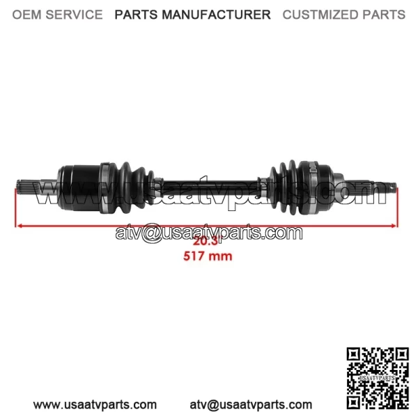 Front CV Joint Axle W/ Bearing for Honda TRX450ES TRX450S Foreman 450 1998-2001 - Image 4