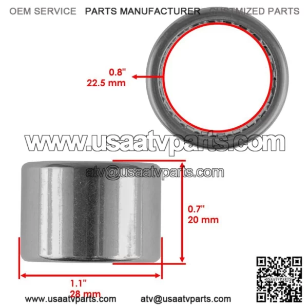 2x Swing Arm Needle Bearing for Yamaha Raptor 250 2008 2009 2010 2011 2012 2013 (For: Yamaha Raptor 700) - Image 2