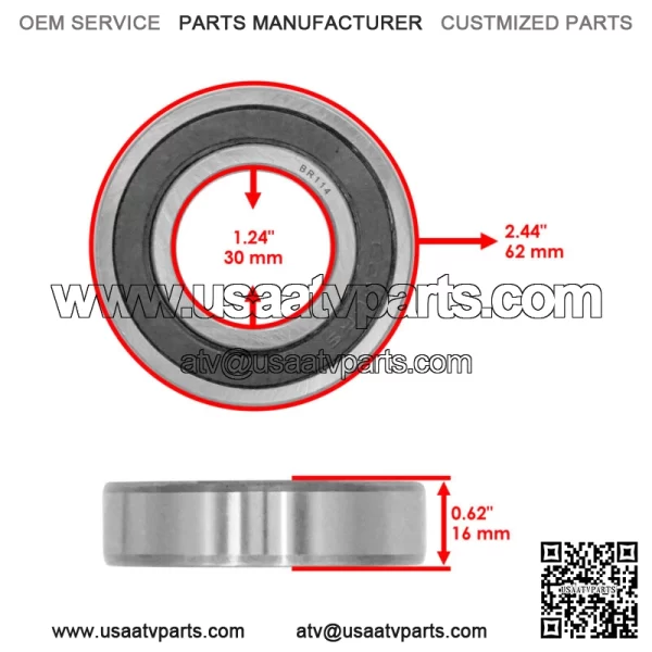 822-161C 822161C 822-006C Deck Spindle Bearing For Land Pride AFM40168 FD1548 - Image 2