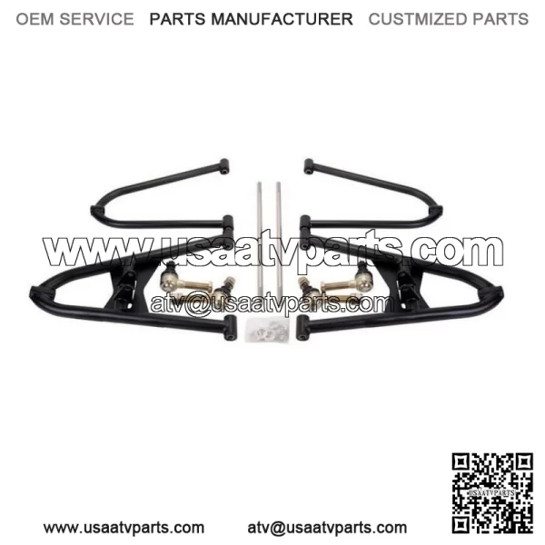 TRX 450R A Arms +2.5 +1 Chromoly Adjustable Brake lines Clamps - Image 2