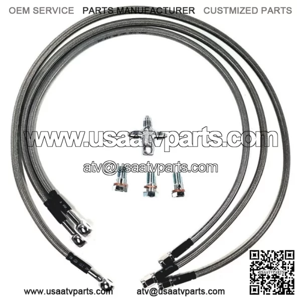 Yamaha YFZ 450  A Arms +2 +1  Chromoly  Adjustable 04 05 Brake Lines Clamps Alba - Image 3