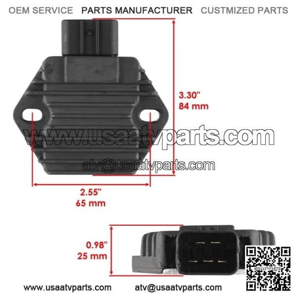 Regulator Rectifier for Honda TRX450ES TRX450S  4X4 1998 1999 2000 2001 - Image 2