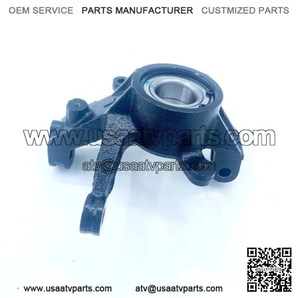 Steering Knuckle Front Left For Hisun 700cc 500c SUPERMACH MENARDS QLINK MASSIMO Electrophoretic black paint - Image 2