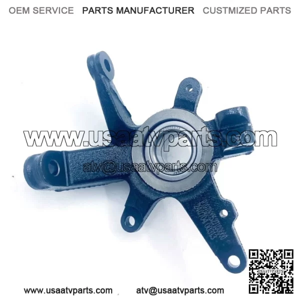 Steering Knuckle Front Left For Hisun 700cc 500c SUPERMACH MENARDS QLINK MASSIMO Electrophoretic black paint - Image 4