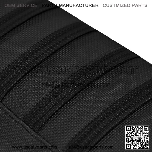 2004-2018 Honda TRX 450 R ER Seat Cover by Enjoy MFG BLACK w/ BLACK RIBS #197 - Image 4
