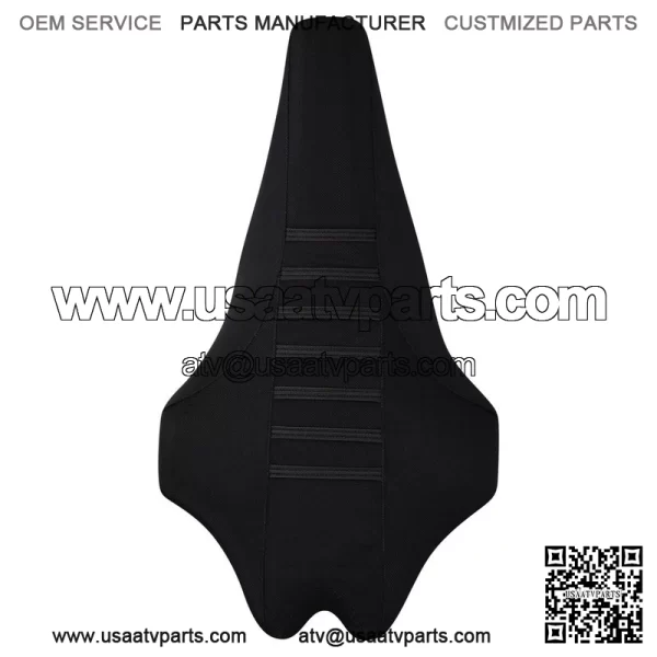 Yamaha YFZ 450R Seat Cover 2009 - 2020   BLACK / BLACK / BLACK RIBBED QUAD #201 - Image 3