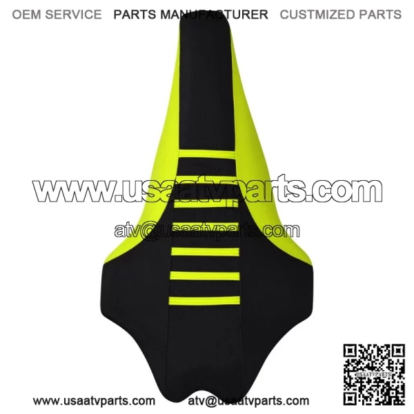 Yamaha 2009-2020 YFZ 450R 450 R Seat Cover  NEON YELLOW/BLK/NEON YELLOW rib #201 - Image 3