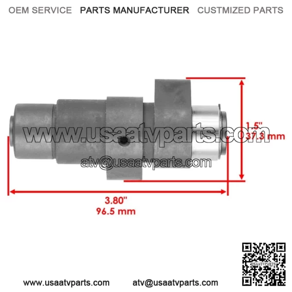 Camshaft w/ Guides & Bearings Chain For Yamaha Raptor 350 YFM350 2004-2006 - Image 2