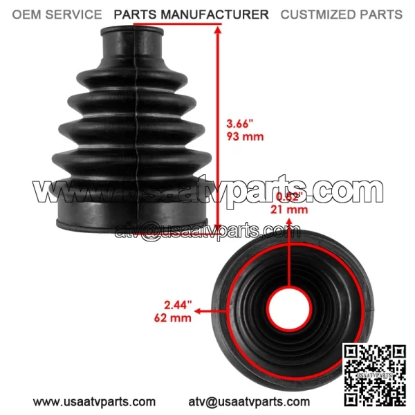 Honda Rancher 420 TRX420FA 2020-2025 Rear Axle Inner/Outer CV Boot Kit - Image 3