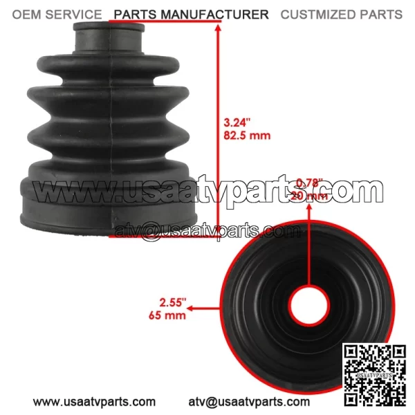 Suzuki KingQuad LTA500/LTA750 Front Inner CV Boot Kit - 5493131G20 5493131G21 - Image 2