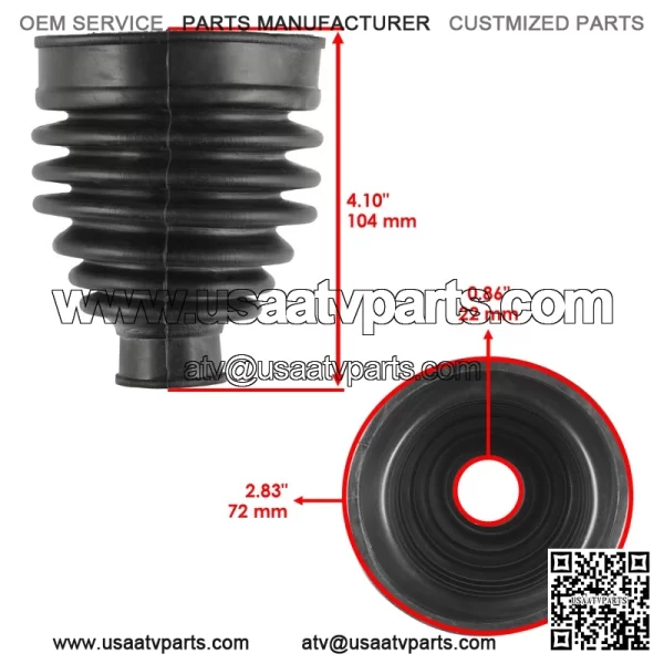 Polaris Ranger EV Fullsize 2023-2024 Rear Axle Outer CV Boot Kit - Image 2