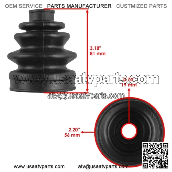Suzuki KingQuad 400 LT-A400/LT-F400 2008-2024 Front Inner CV Boot Kit - Image 2