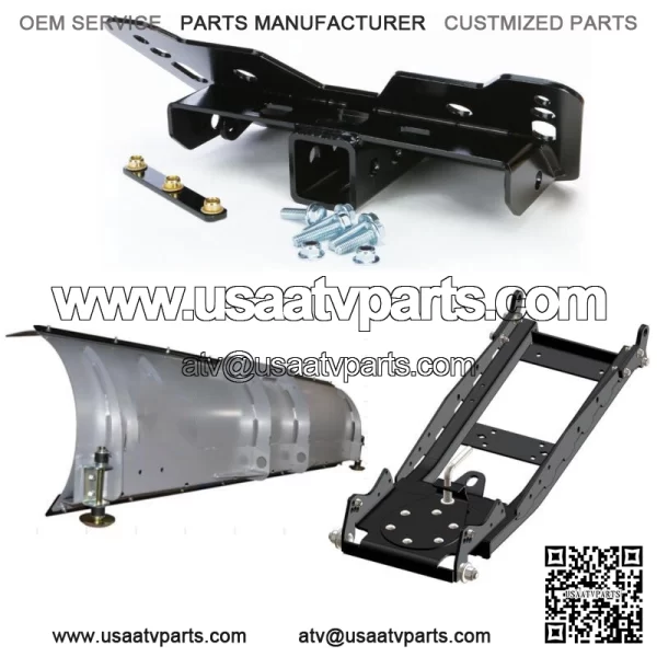 UTV Snow Plow Kit 66" (Steel) For Polaris Ranger 800 6x6 2010-2016