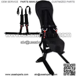 Bump Seat with Black Harness for Polaris RZR 2014+RZR 1000 or Turbo Models