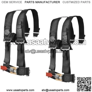 4PT 3" Harness Can-Am Maverick Commander Defender X3 1000 800 BLK PAIR