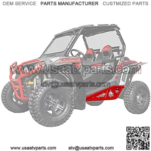 Heavy-Duty Tube Rock Sliders for 2021+ Polaris RZR Trail 900 / S 900 / S 1000 (See Fitment) | Red | Made with 1.75" Steel Tubing | UV-Resistant Powder Coating | Easy Bolt-On Mounting Process
