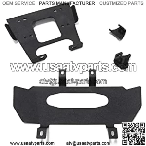 Heavy Duty Winch Mounting Plate for 2021+ Polaris RZR Trail 900 / S 900 / S 1000 | 3/16" Steel Plating | UV-Resistant Powder Coating | Compatible With Many OEM and Aftermarket Winches!