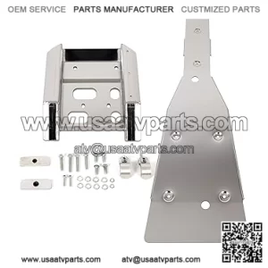 Full Chassis Glide & Swing Arm Skid Plate Compatible with 2003-2008 Suzuki LTZ400 Z400 Kawasaki KFX400 Arctic Cat DVX400 Guard Bottom Frame Engine
