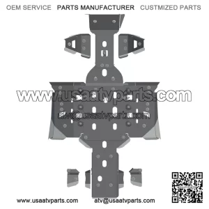 CFMoto CForce 800 820LE Aluminum Skid Plates (2011+) 40.3704V2  Heavy-Duty Underbody Protection