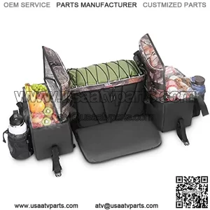Seat Bag for ATV w/Cushion Soft Cooler Bags Water-resistant ATV Storage Bag Camo