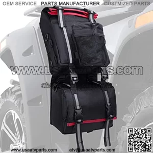 ATV Fender Bag, Rear Storage Bags With Water Holder Compatible with Sportsman Scrambler FourTrax Grizzly Snowmobile