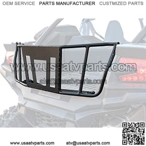 SuperATV Heavy Duty Steel Bed Enclosure for Kawasaki Teryx KRX 1000 (2020+) UTV - Easy to install, All hardware Included - 100% Guaranteed Fit - Can Hold a 32 Spare Tire, Cargo, or Other Accessories