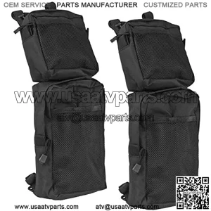 Everrich 2 Pack ATV Fender Bag, ATV Tank Saddlebags, Universal Rear Storage Bag for ATV Dirt Bike