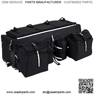 ATV Rear Bag, Universal Car Cargo Rear Rack Gear Bag Luggage Storage Saddle Bag for Traveling
