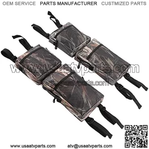 VGEBY Bolsa de Rejilla Trasera de 2 Piezas, Bolsa de Transporte para Motos de Nieve ATV, Bolsa de Paquete UTV para vehculos Todo Ter, Accesorios para Motocicleta con Bolsillo de Carga