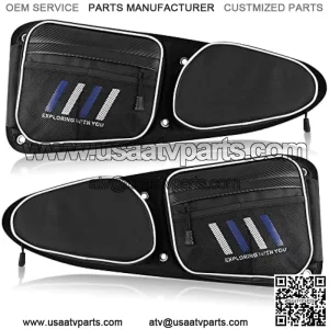 Side Door Bags for RZR, UTV RZR Front Door Storage Bags, PVC 1680D Water-resistant, Removable Pad Sponge, Compatible with Polaris RZR XP 1000, S 1000, 4 1000, S900 Turbo S, 2014-2023
